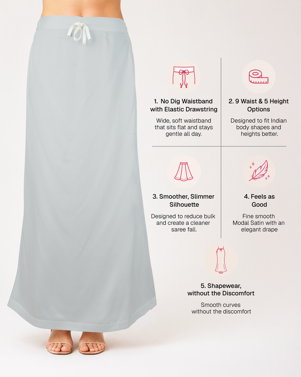 Smooth Modal Satin Petticoat