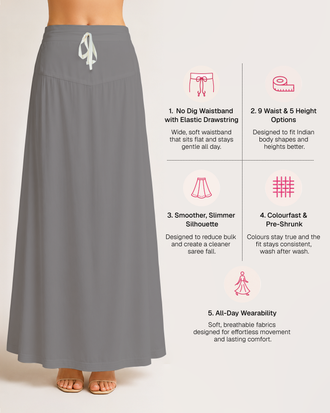 Fine Pure Cotton Satin Petticoat