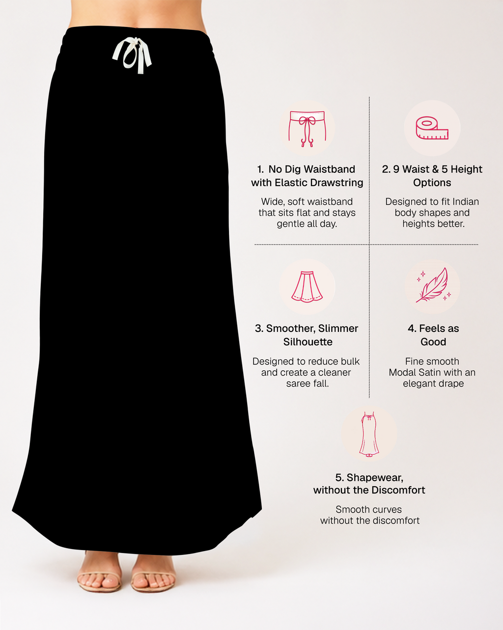 Smooth Modal Satin Petticoat