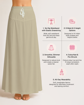 Fine Pure Cotton Satin Petticoat