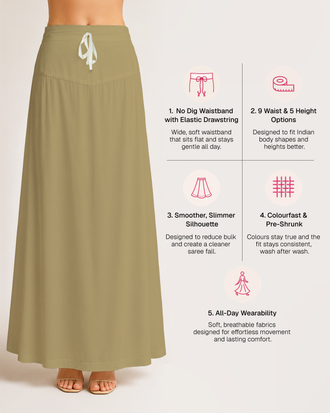 Fine Pure Cotton Satin Petticoat