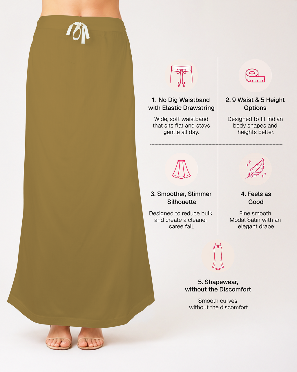 Smooth Modal Satin Petticoat