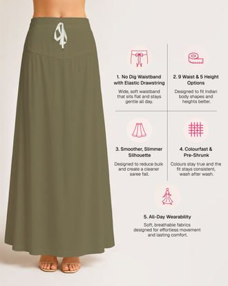 Fine Pure Cotton Satin Petticoat