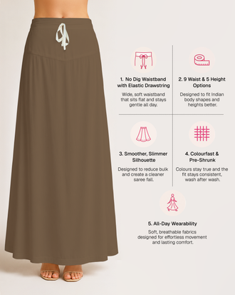 Fine Pure Cotton Satin Petticoat