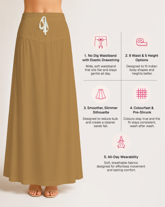 Fine Pure Cotton Satin Petticoat