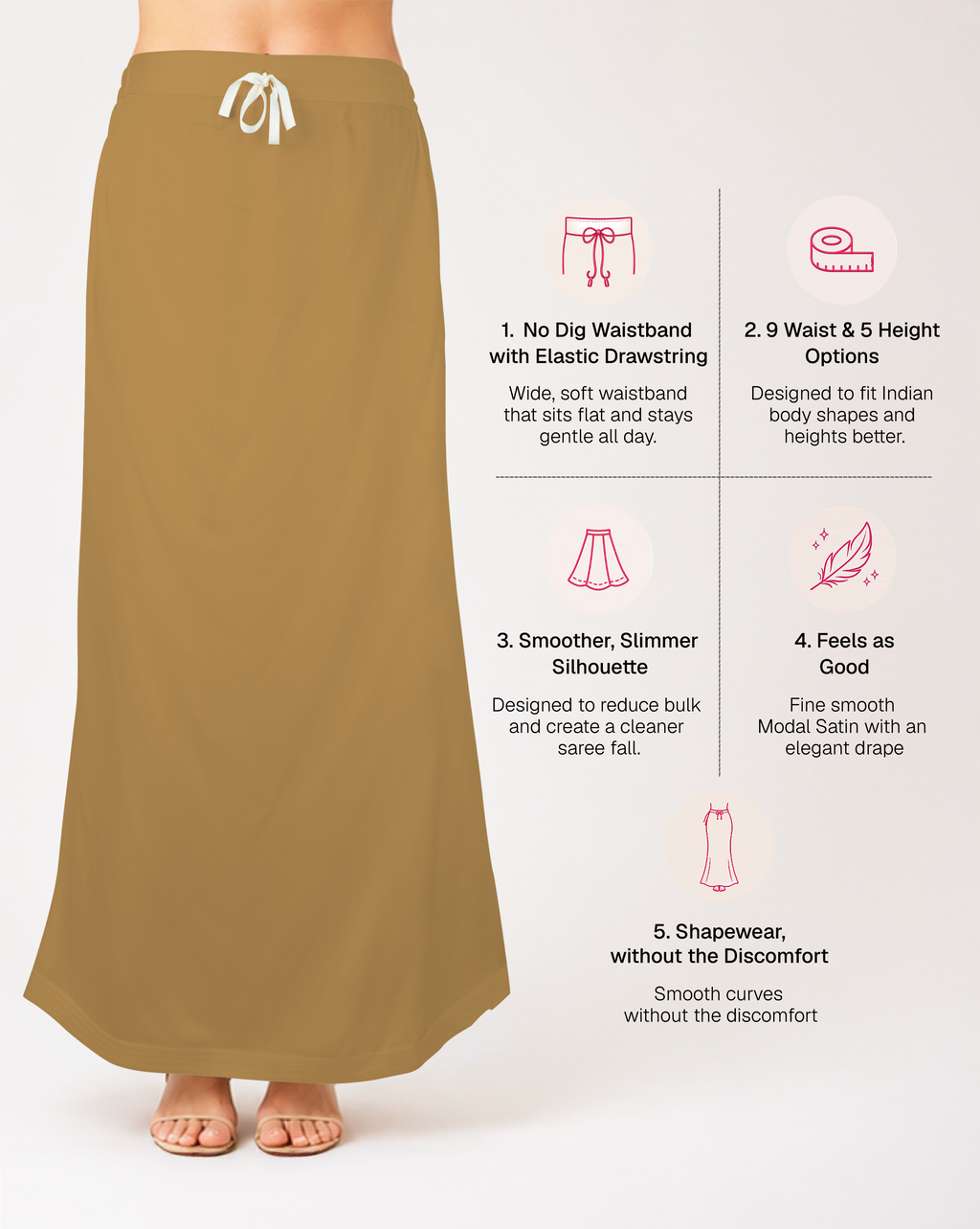 Smooth Modal Satin Petticoat