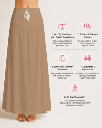 Fine Pure Cotton Satin Petticoat
