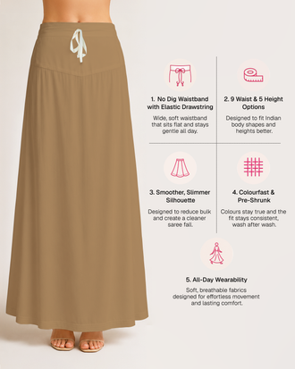 Fine Pure Cotton Satin Petticoat