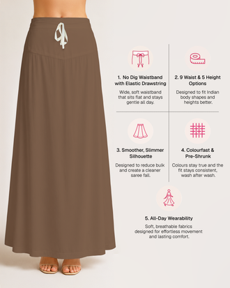 Fine Pure Cotton Satin Petticoat