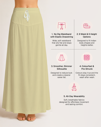 Fine Pure Cotton Satin Petticoat