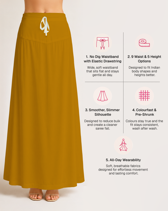 Fine Pure Cotton Satin Petticoat