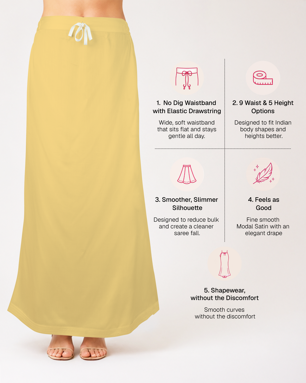 Smooth Modal Satin Petticoat