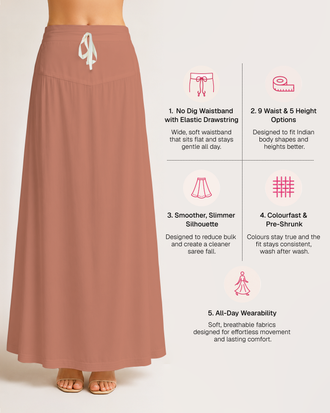 Fine Pure Cotton Satin Petticoat