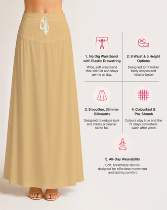 Fine Pure Cotton Satin Petticoat