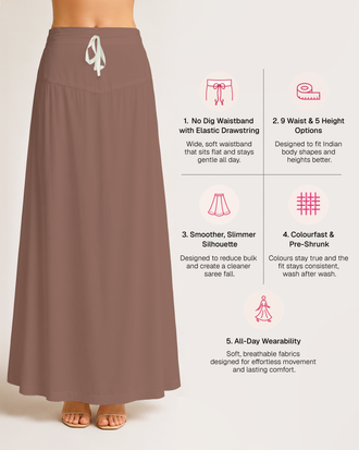 Fine Pure Cotton Satin Petticoat