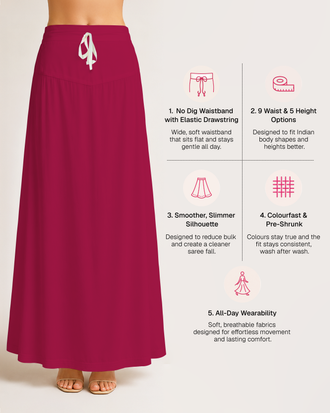 Fine Pure Cotton Satin Petticoat