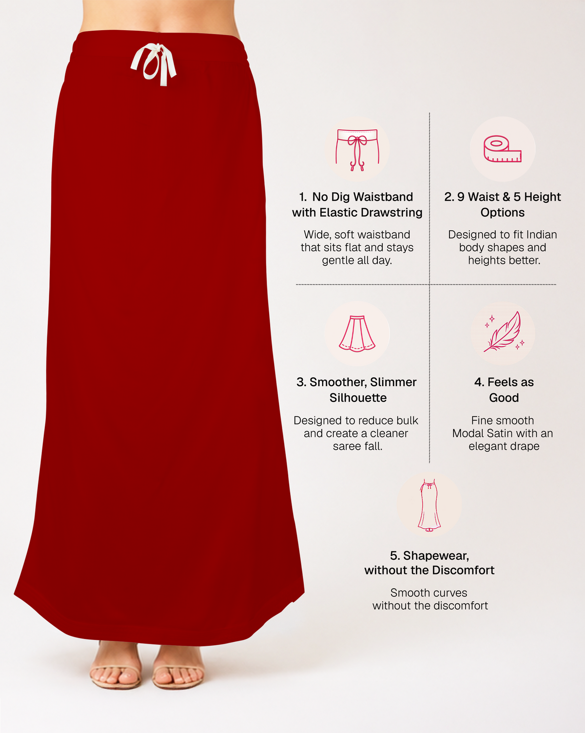 Smooth Modal Satin Petticoat