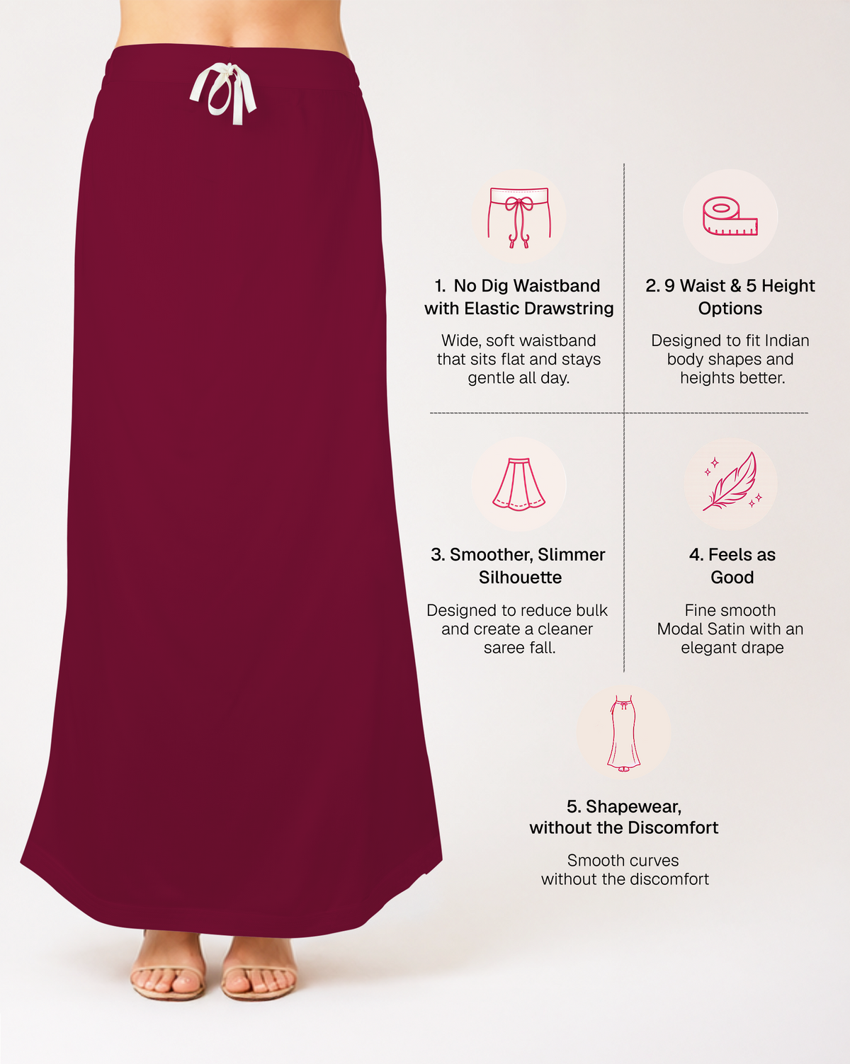 Smooth Modal Satin Petticoat