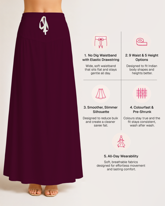Fine Pure Cotton Satin Petticoat