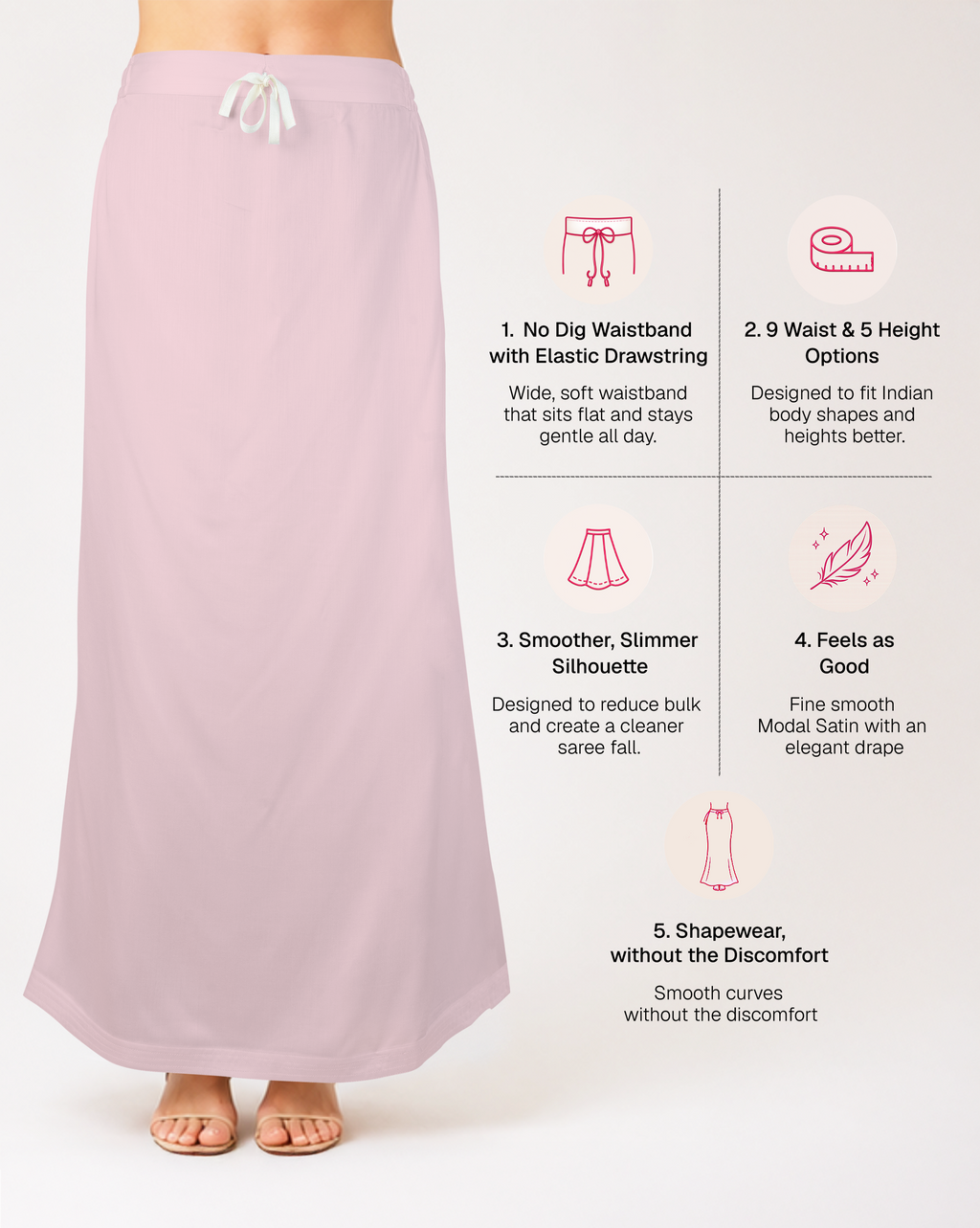 Smooth Modal Satin Petticoat