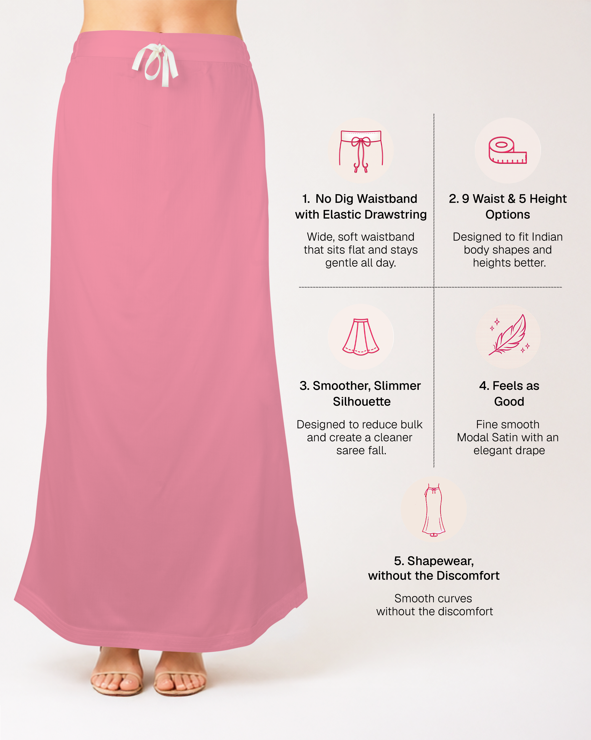 Smooth Modal Satin Petticoat