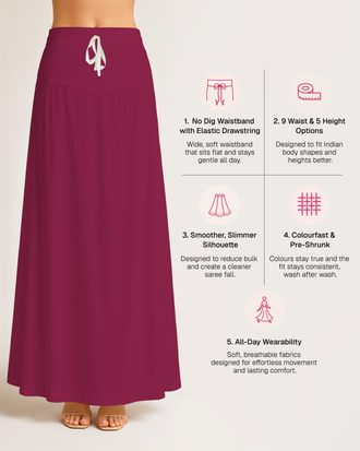 Fine Pure Cotton Satin Petticoat