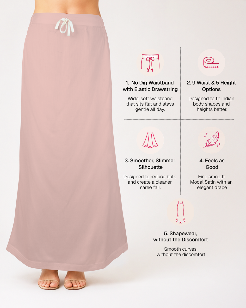 Smooth Modal Satin Petticoat