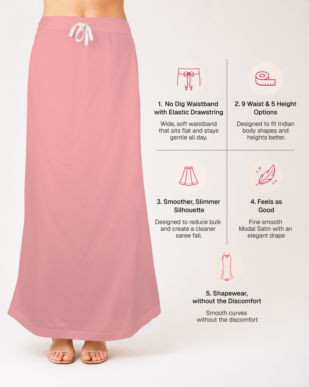 Smooth Modal Satin Petticoat