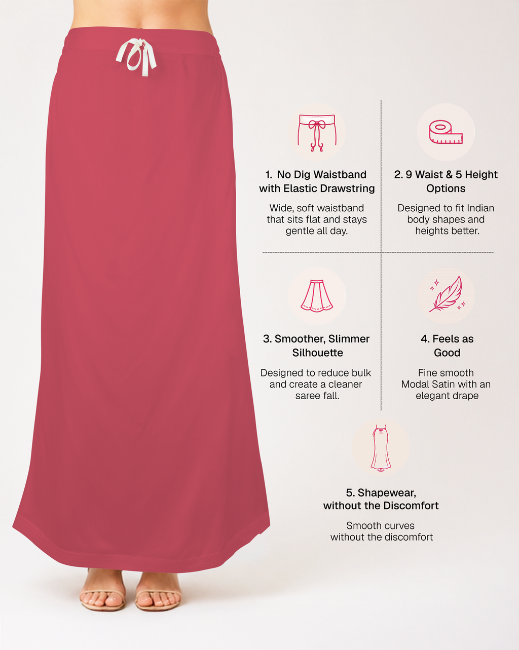 Smooth Modal Satin Petticoat