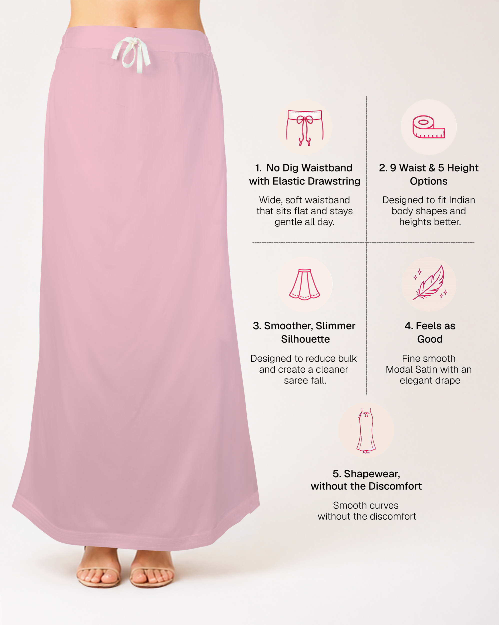 Smooth Modal Satin Petticoat