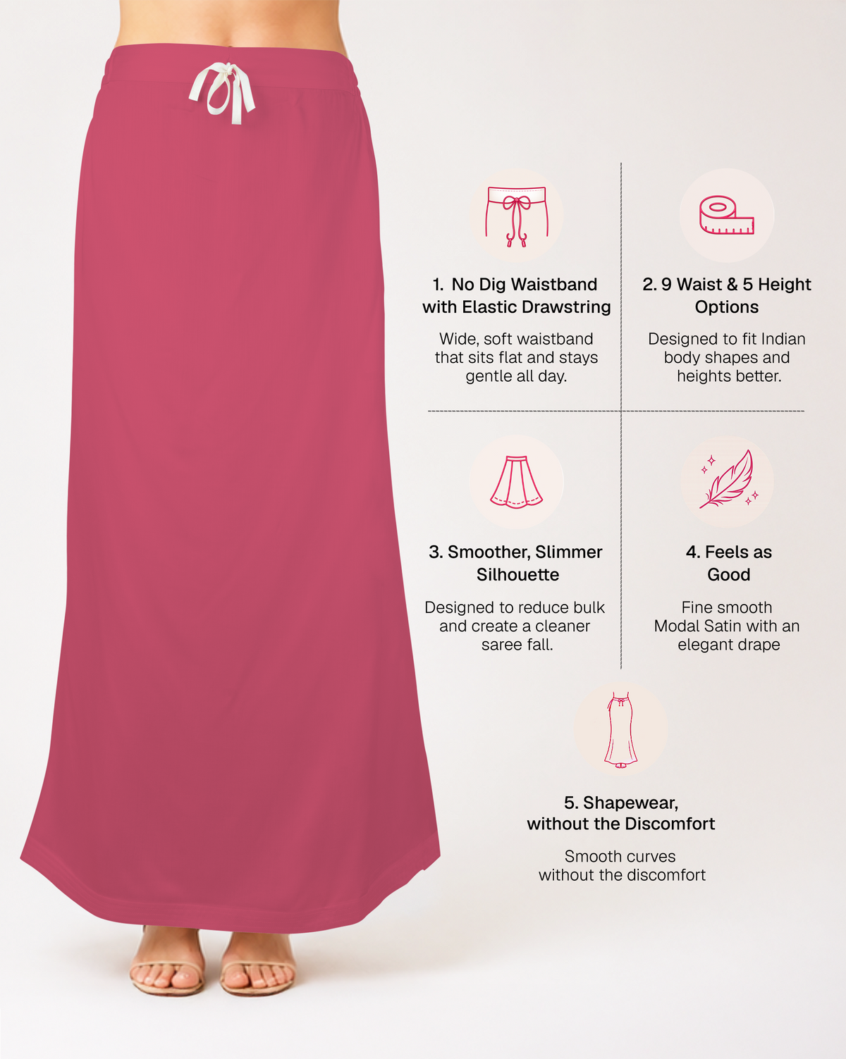 Smooth Modal Satin Petticoat