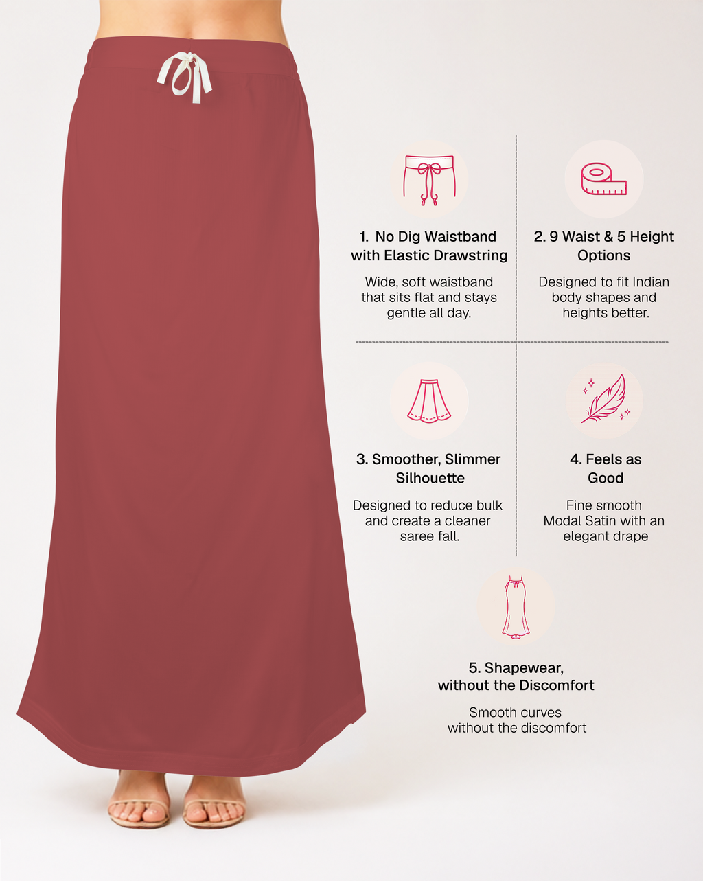 Smooth Modal Satin Petticoat