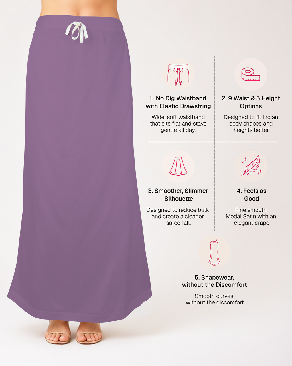 Smooth Modal Satin Petticoat