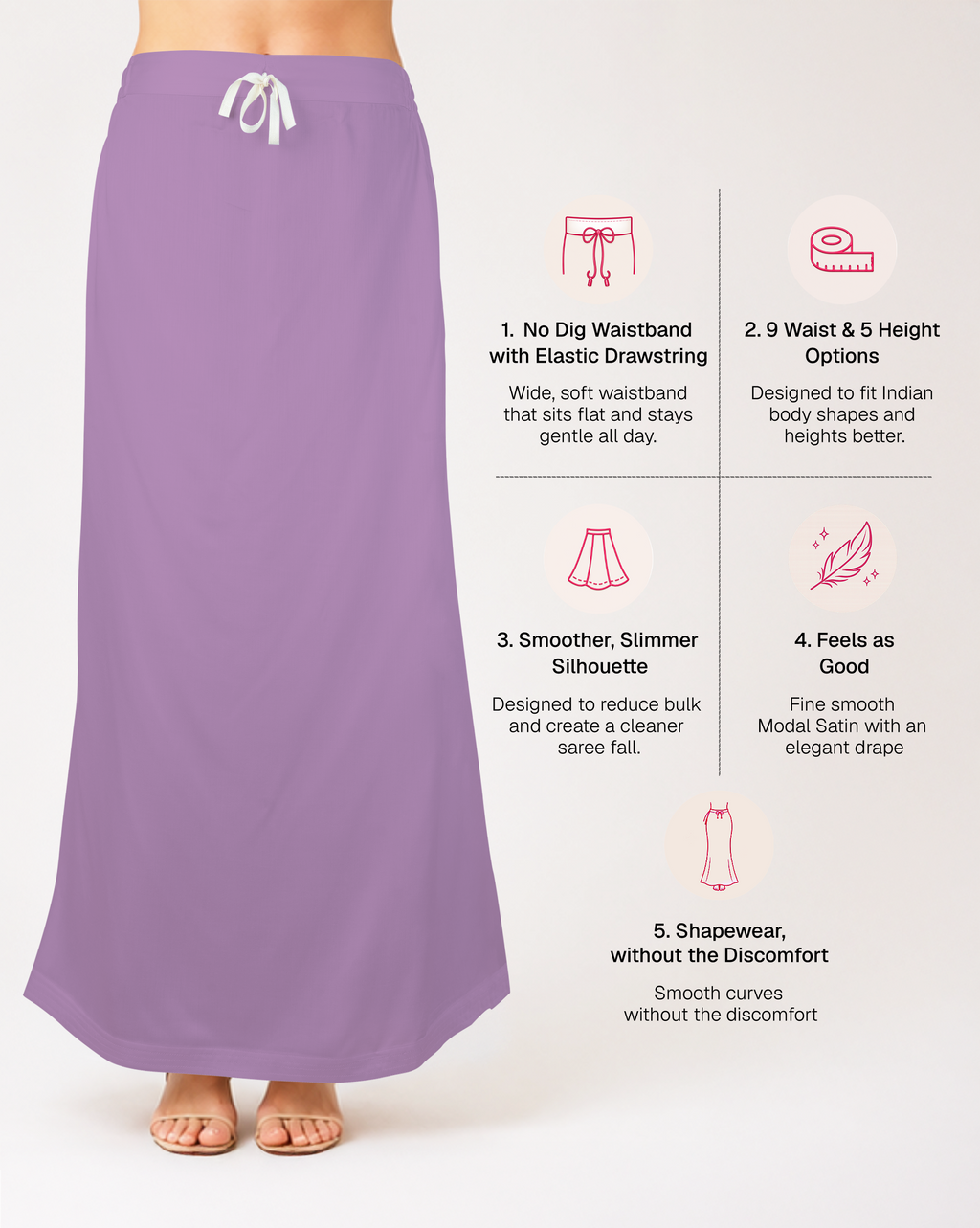 Smooth Modal Satin Petticoat