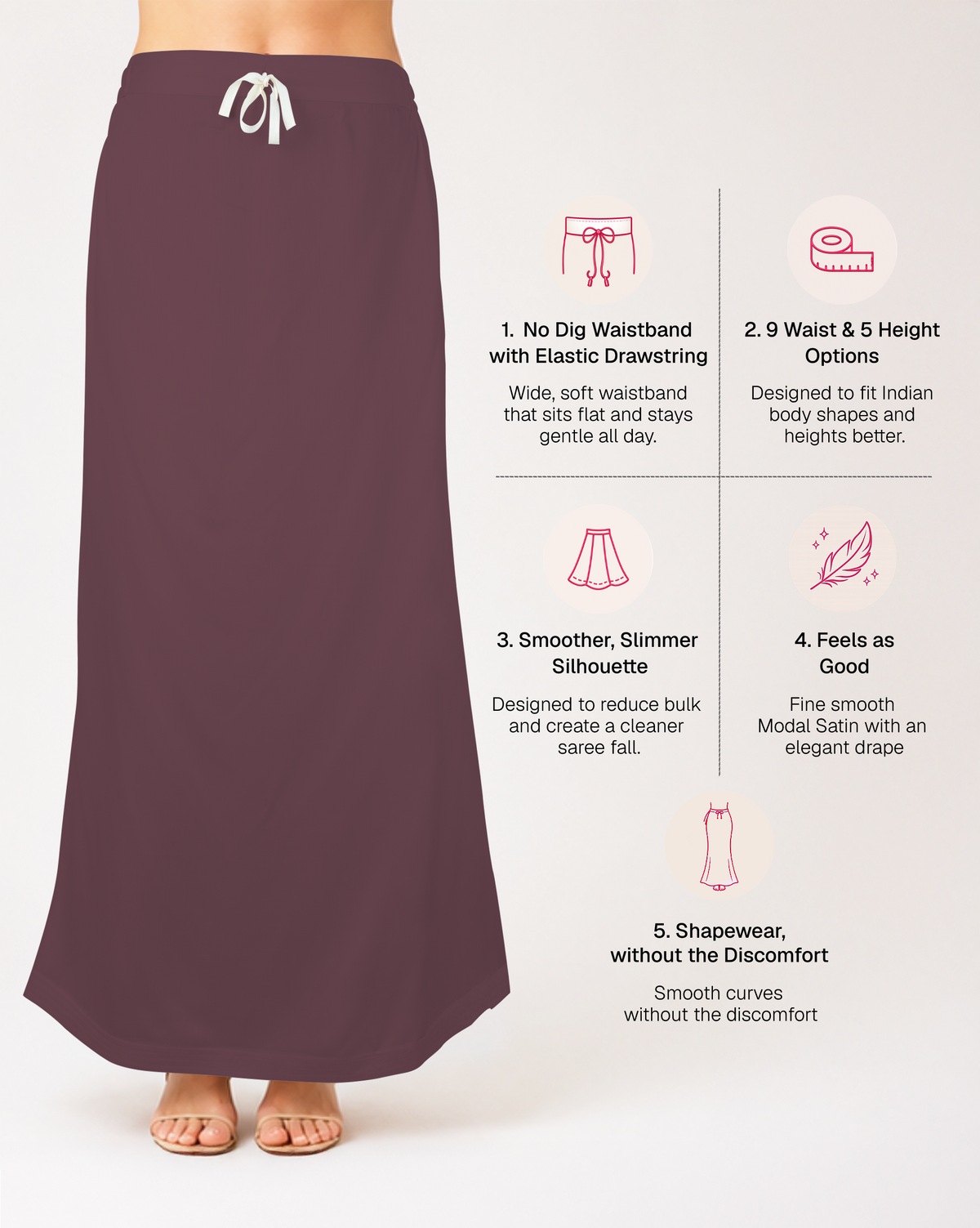 Smooth Modal Satin Petticoat