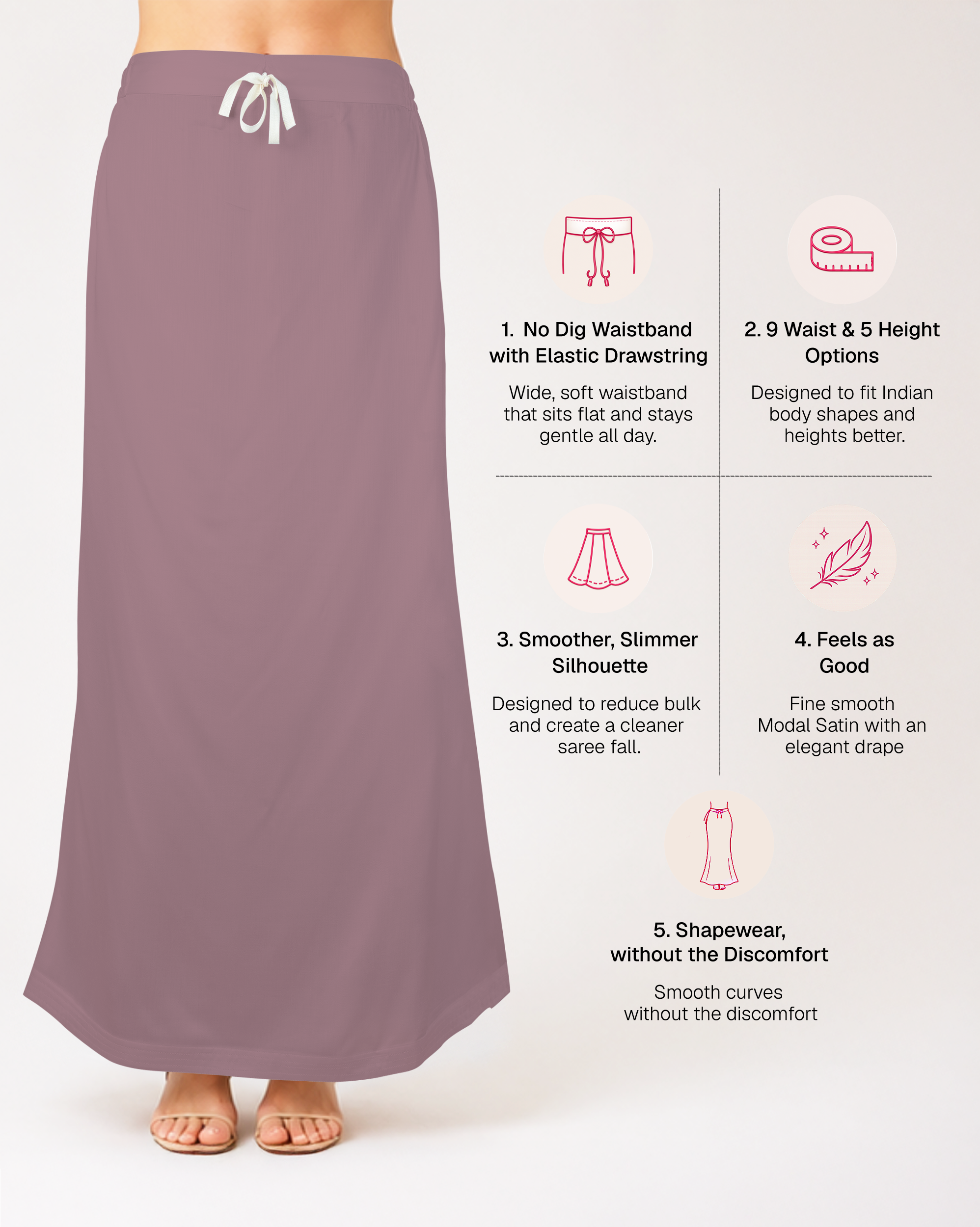 Smooth Modal Satin Petticoat