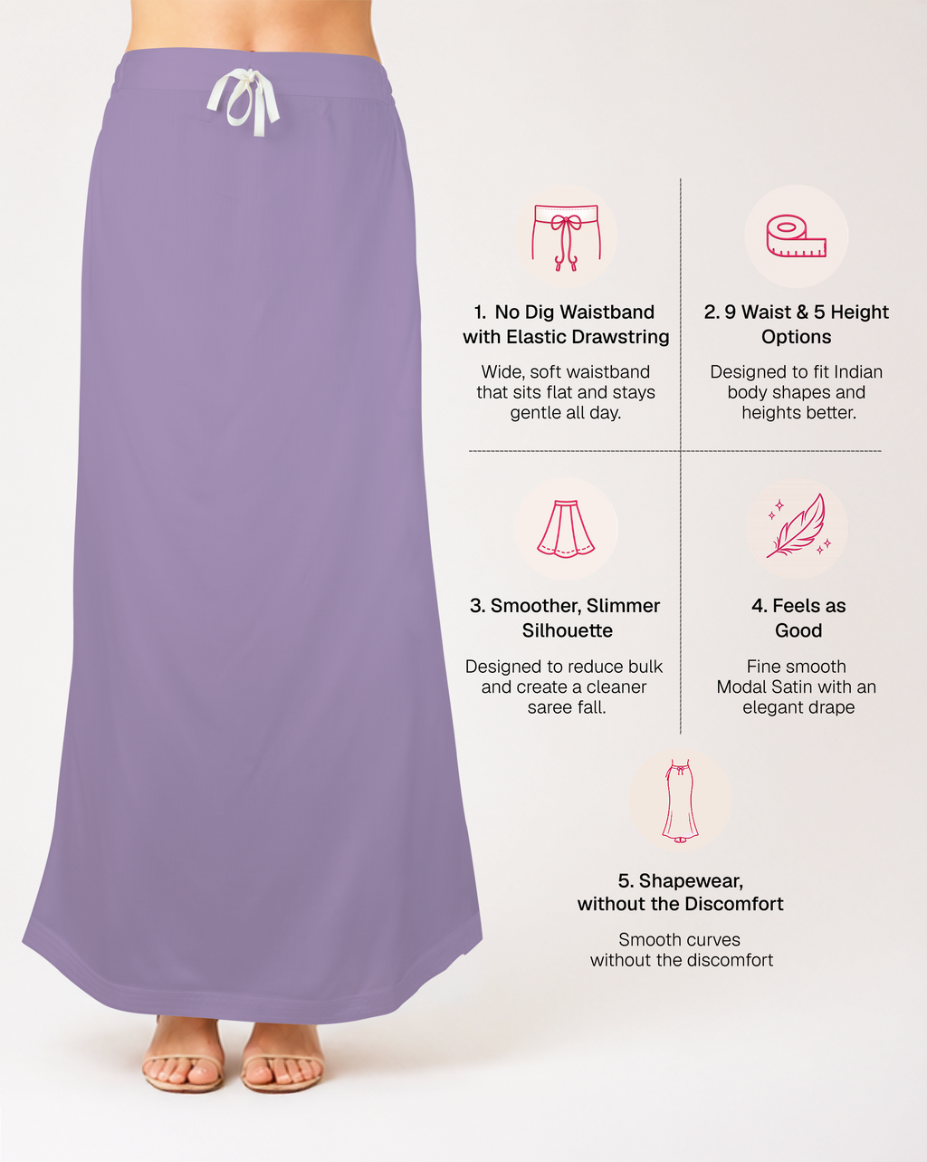 Smooth Modal Satin Petticoat