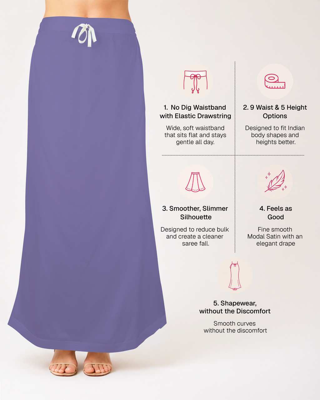 Smooth Modal Satin Petticoat