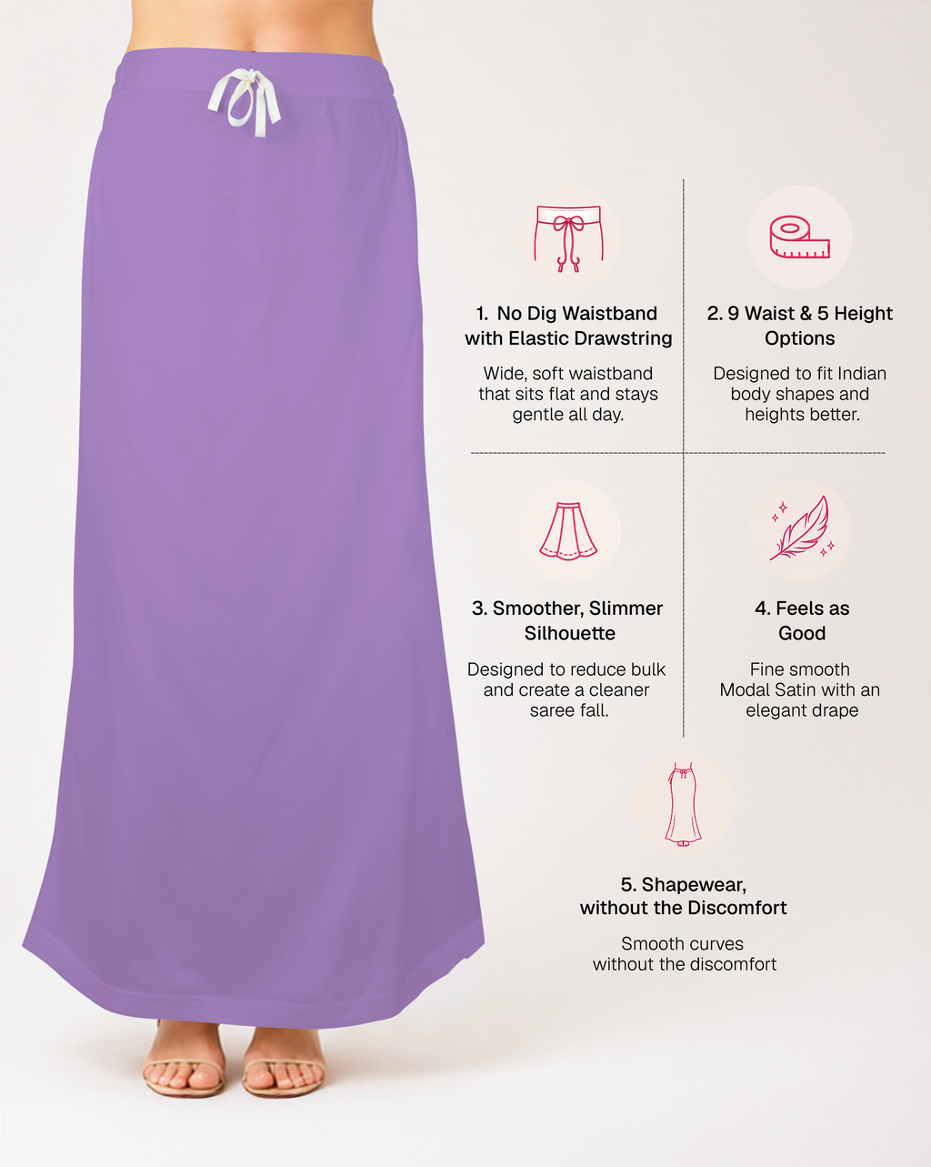 Smooth Modal Satin Petticoat