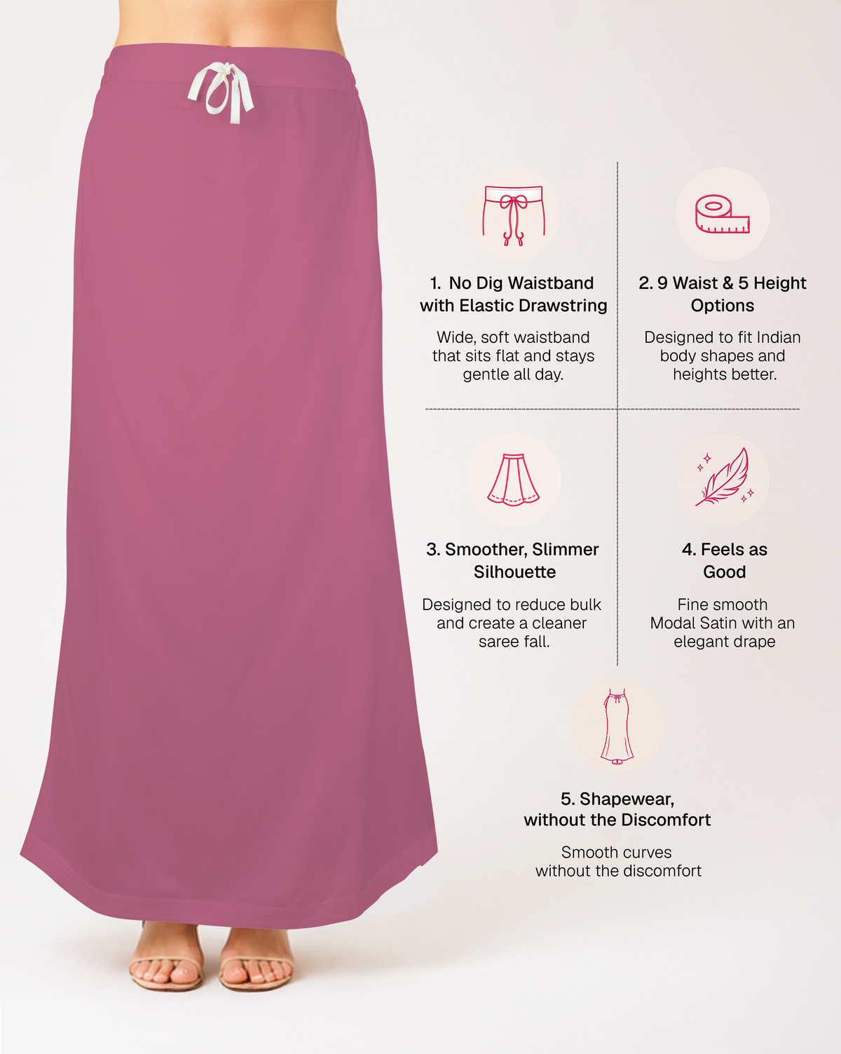 Smooth Modal Satin Petticoat