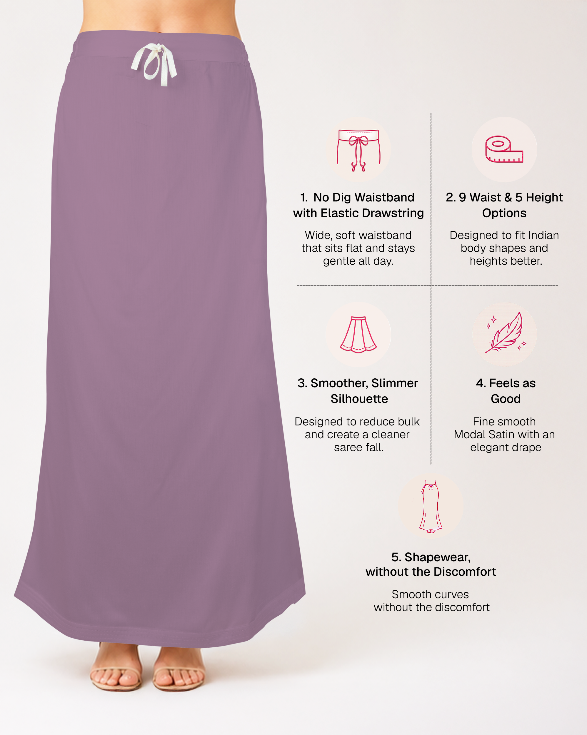 Smooth Modal Satin Petticoat